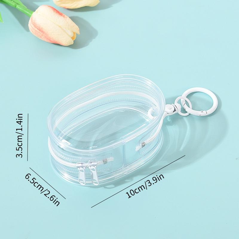 Toys Transparent Doll Storage Bag PVC Bag for Figurines Plush Cotton Dolls Carry Portable Storage Case Pouch Keychain Pendant