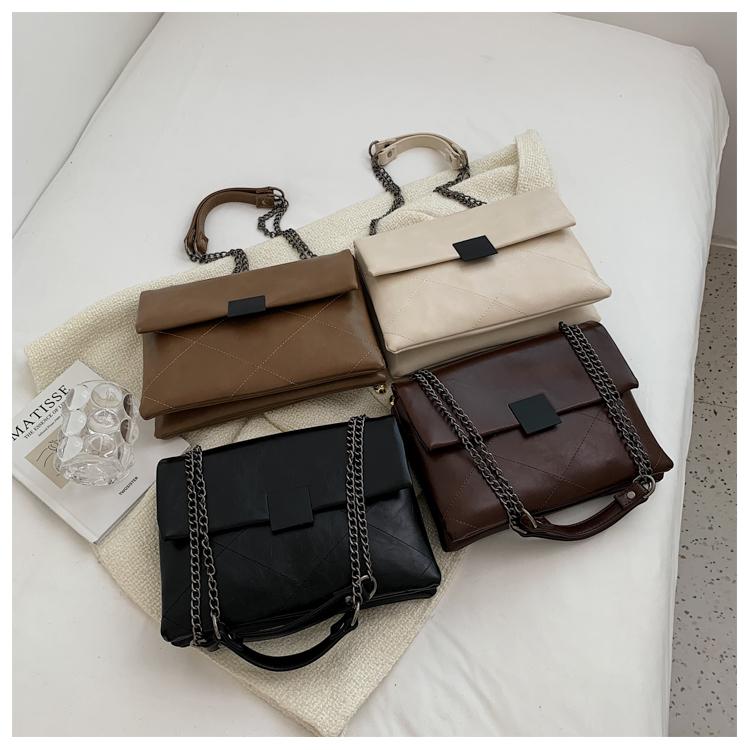 Neueste PU-Leder-Laptoptasche Einfache Handtaschen Berühmte Marken Damen-Umhängetasche Lässige Große Tragetasche Vintage Damen-Umhängetaschen
