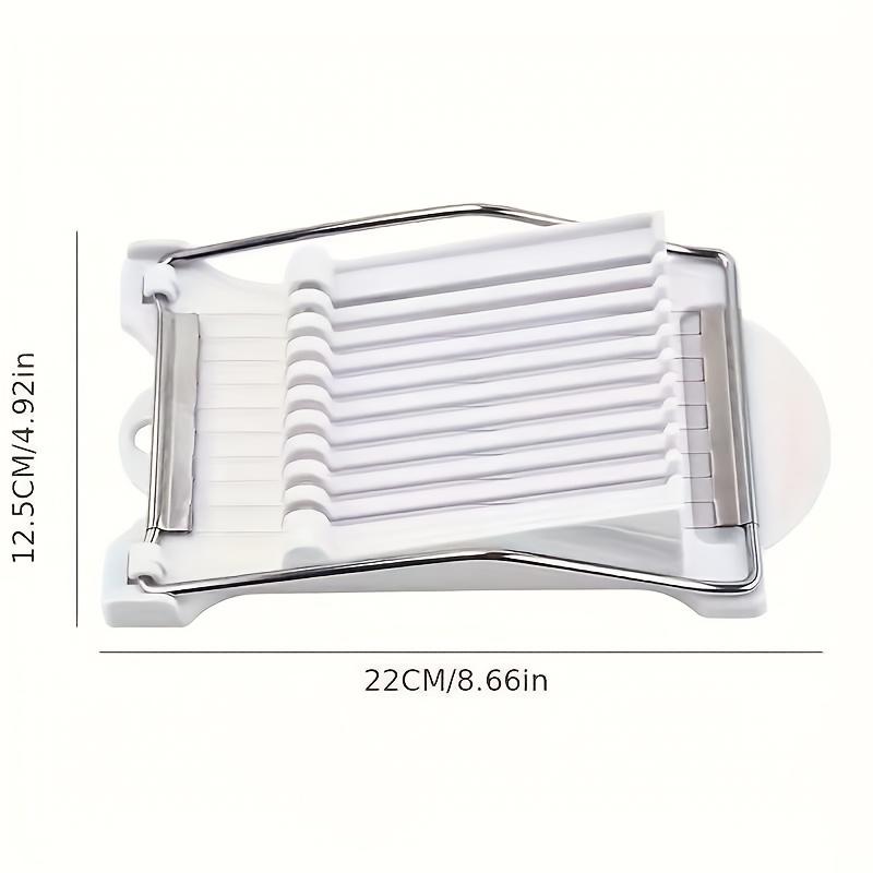 Versatile Spam Slicer and Fruit Cutter - Easy-to-use Kitchen Tool with Durable Plastic Design with Wire Slicer for Even Slicing