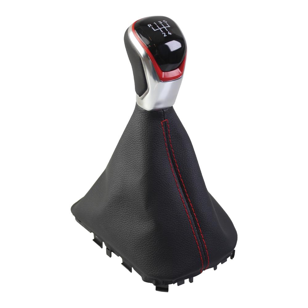 

5 / 6 Speed Shift Knob for SEAT For IBIZA For Mk5 6F 2017-2026 Replacement Assembly Red Trim Ergonomic Handling