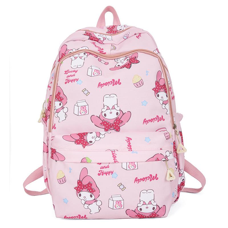 

Рюкзак с аниме-тематикой Sanrio, уличная дорожная сумка большой вместимости, школьный рюкзак для студента Pink