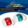 Paar Signallampen 3W LED Navigationswarnleuchte für Marineboot Yacht Rot Grün