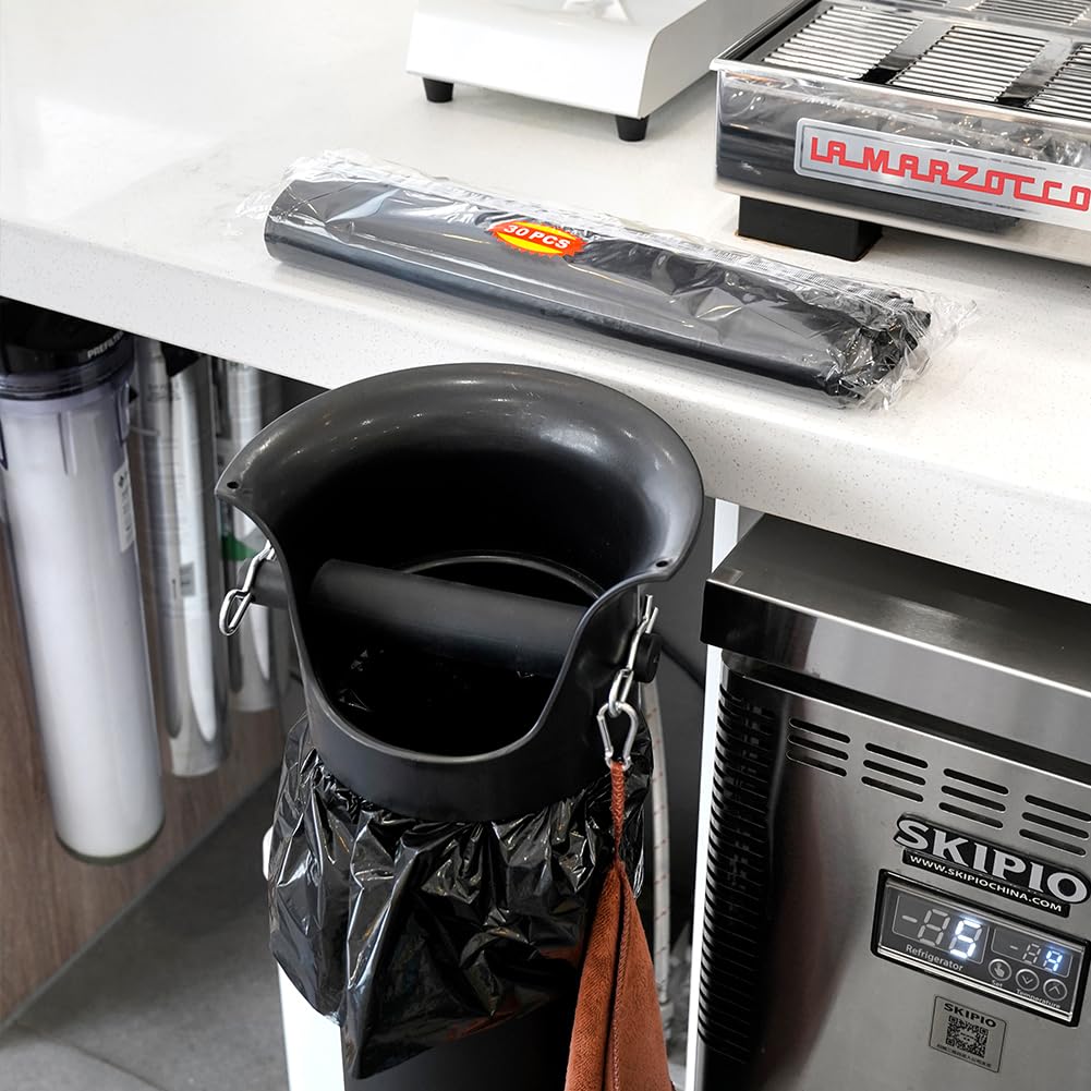 Watchget Garbage Bag Espresso Ground Knock Box Plastic Bag Knock Box Stand Knock Box Knock Box Commercial Use Plastic Bag Large Capacity W33cm X D90cm