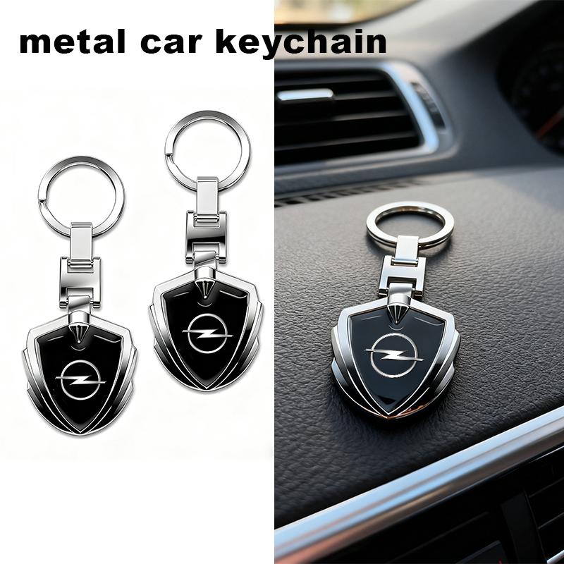 1/2pcs Car Keyring Holder Metal Keychain Ring Pendant For Opel Corsa Astra Insignia Vectra Zafira Meriva Mokka Grandland Vivaro
