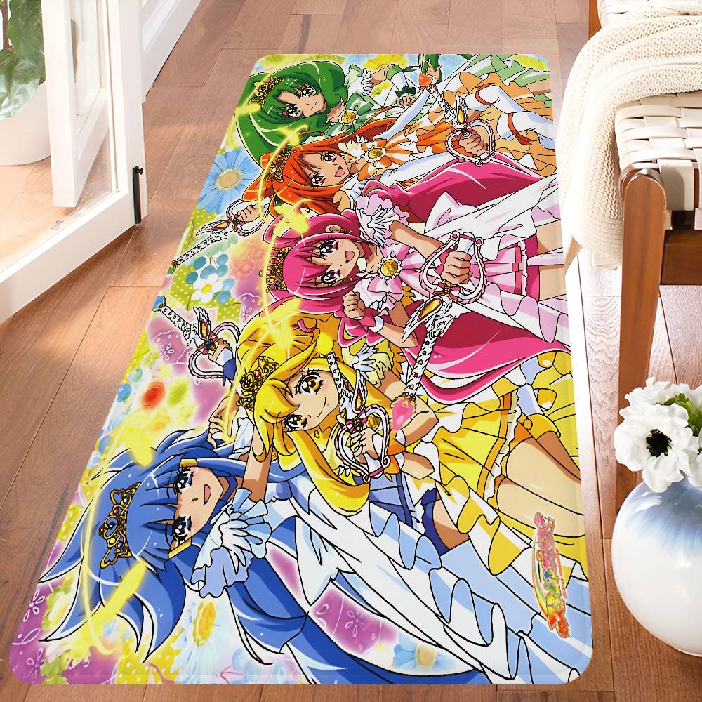 Smile Precure Anime Floor Mat Cheaper Anti-slip Modern Living Room Balcony Printed Bedside Mats