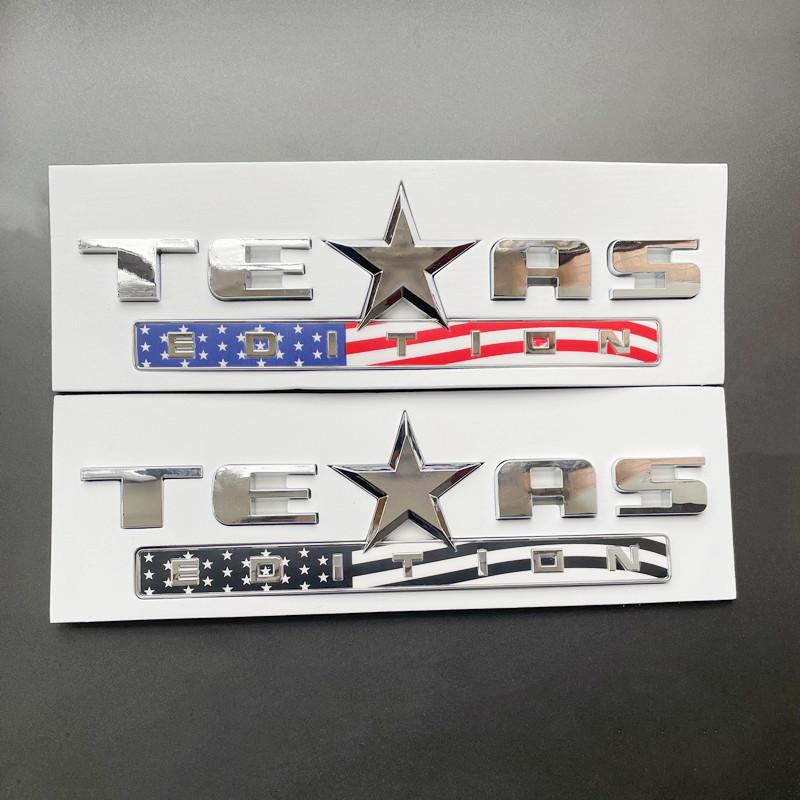 3D ABS Black Chrome Car Letters For Jeep Renegade Wrangler Patriot Texas Edition Logo Emblem Badge Trunk Sticker Accessories ALV1