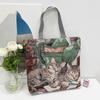 Dog Ethnic Style Handbag Embroidery Animal Shoulder Bag Vintage Cute Cat Cloth Bag  Students