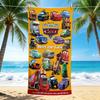 1Pc Cars Characters Showcase Beach Towel, Quick Dry, Multi-Use for Beach Pool Gym Yoga Home Travel, Christmas, Halloween, Xmas Gift S929419