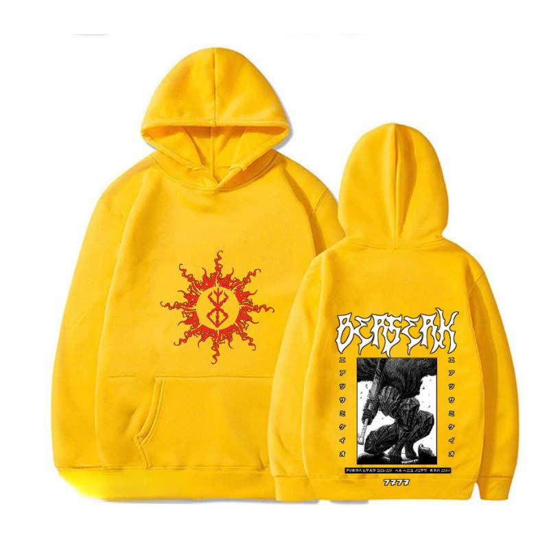 Japan Anime Berserk Guts Harajuku Hoodies Sweatshirt Gothic