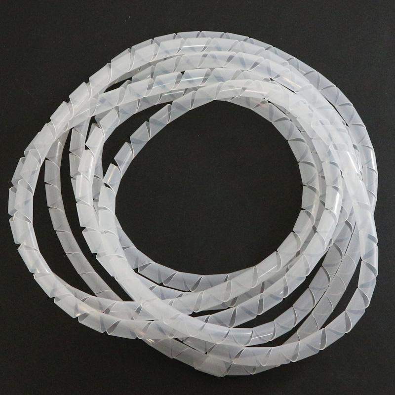 PE 4/5/6/8/10/12/14/16 /18 To 30mm Cable Tie Wire Winding Pipe Spiral Wrapping Bands Organizer Sheath Tube Sleeve Harness Hose