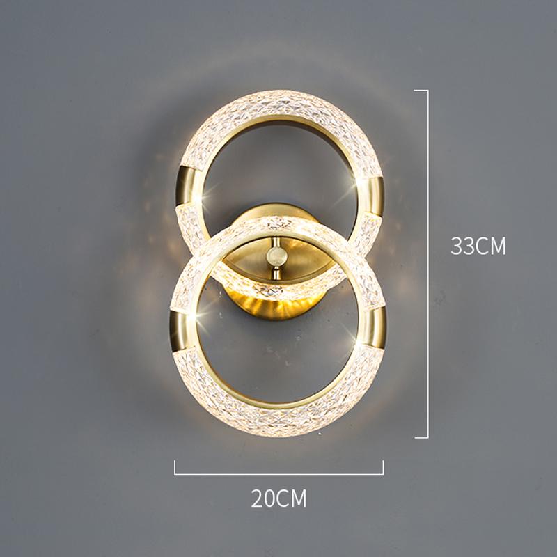 Crystal LED Wall Lamp Nordic Indoor Lighting For Home Living Room Decoration Dining Tables Bedside Lamps Bedroom Bed Wall Light