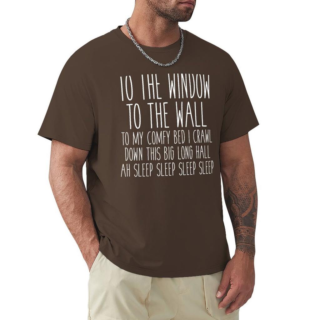 To My Comfy Bed I Crawl T-Shirt Oversizeds Vintage Sports Fans Men'S Clothing