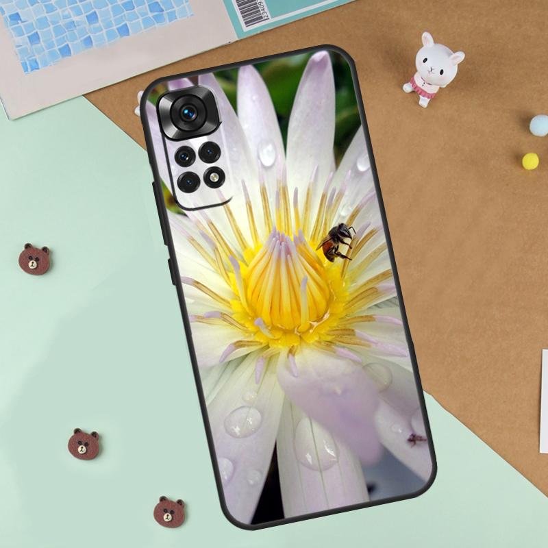 Lotus Flower Case For Xiaomi Redmi 14C 10C 12C 13C Cover For Redmi Note 14 Pro 13 9 10 11 12 10S 11S 12S