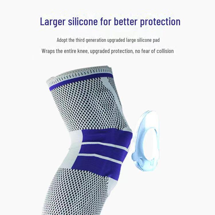 Cycling Silicone Anti-Collision Knee Pads for Mountain Climbing, Running, and Outdoor Sports