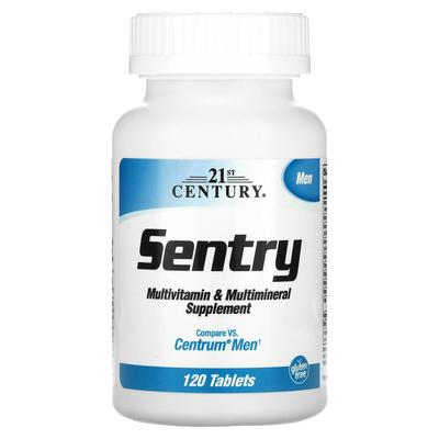 21st Century, Sentry Men, Multivitamin and Multimineral Supplement, 120 Tablets