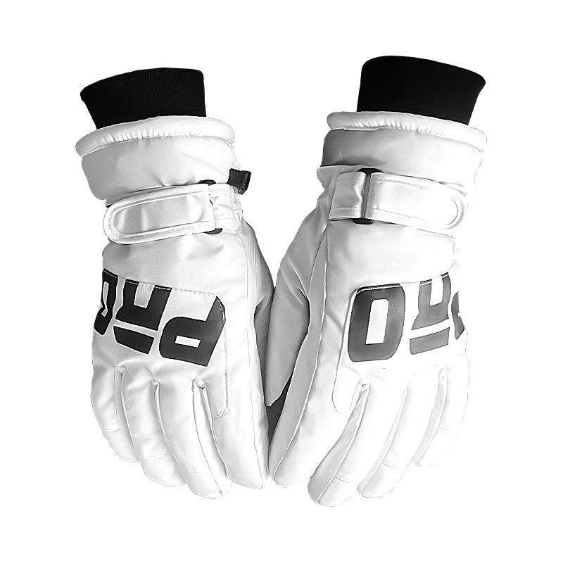 Unisex Fleece-Lined Waterproof Touchscreen Ski Gloves