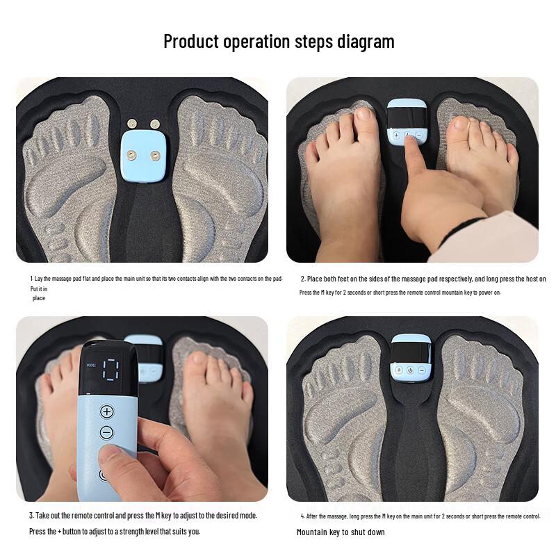 Upgraded 3D EMS Foot and Calf Massager Mat