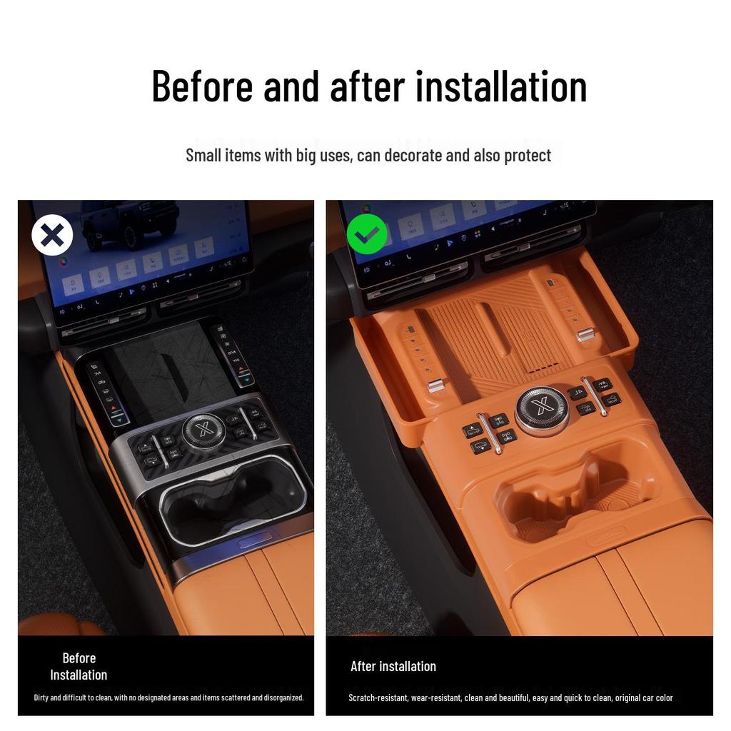 Jetour 700 Center Console Multi-function Storage Mat: Compatible with 26 Models