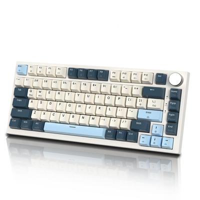 ATTACK SHARK Herní klávesnice K85 Rapid Trigger Magnetický spínač Držák těsnění Hot Swap Kompatibilní krytka PBT Klávesnice TKL 82 kláves s knoflíkem Kabelové připojení