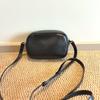 [Pre-Owned] Vara Black Leather Shoulder Bag Crossbody Bag Gold Hardware - Very Good #3F4J1D