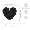 1 Set Heart-Shaped Rgb-Free Color-Changing Interior Wiring Free Atmosphere Light Solar-Powered Led Car Window Neon Lights