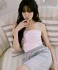 Kolallikeu Dot Cozy Tube Top Light Pink