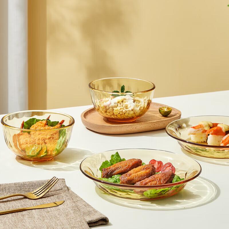 BAILOCK S-Star Mirror High Borosilicate Glass 4-Piece Dinnerware Set