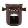 Chocolate Melting Cup Multifunctional Stylish Ceramic Fondue Mug with Fork for Ice Cream Cheese