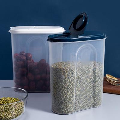 Balde de plástico multifuncional para arroz, recipiente multigrãos para armazenamento de arroz, balde de cozinha para cereais, recipiente multigrãos para armazenamento