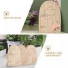 10pcs Fairy Door Miniature Wooden Garden Doors Windows Unfinished Window Mini House DIY Craft for Wall Home Party Decoration