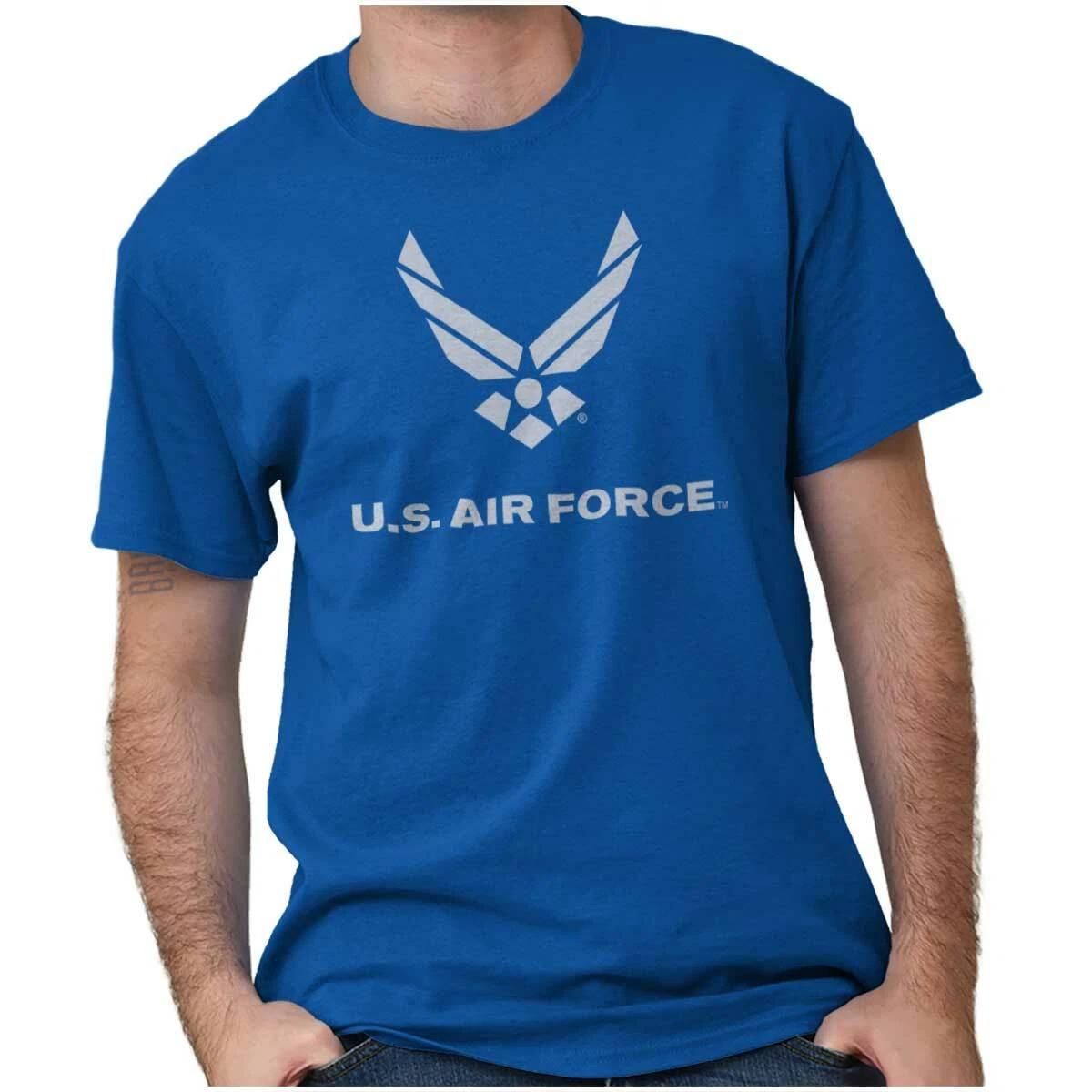 

Official USAF US Air Force Military Logo Womens or Mens Crewneck T Shirt Tee 3XL