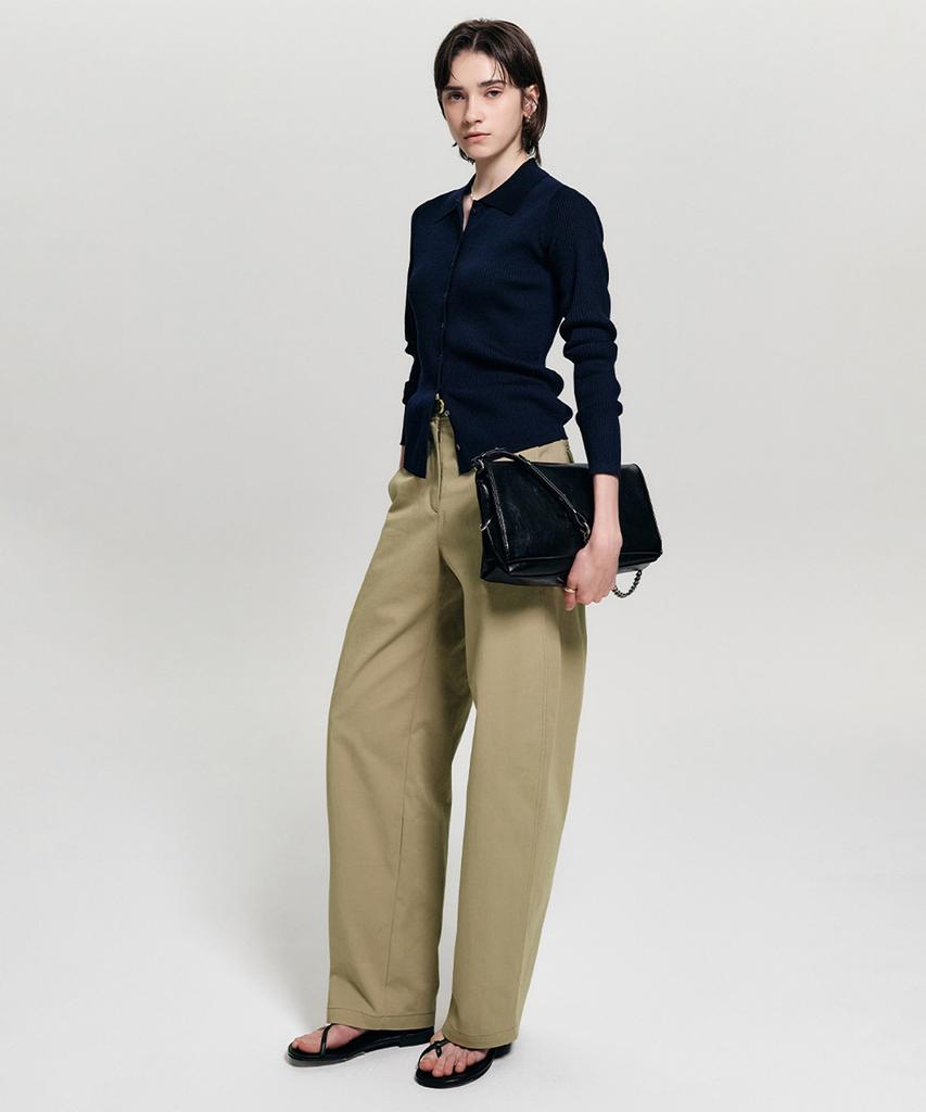 Lugkaeseuteu Linh Curved Cotton Pants_Beige / Linh Curved Cotton Pants_Beige