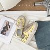 Spring and Summer New Small Dirty Shoes Women's Old Graffiti Retro Versatile Flat Bottom Height Increase Breathable Star Shoes Dirty Shoes