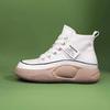 High Top Sneakers Women's Mixed Batch  Autumn New Muffin Soft Bottom Lightweight Soft Leather Casual Pumps Women's Southeast Asia