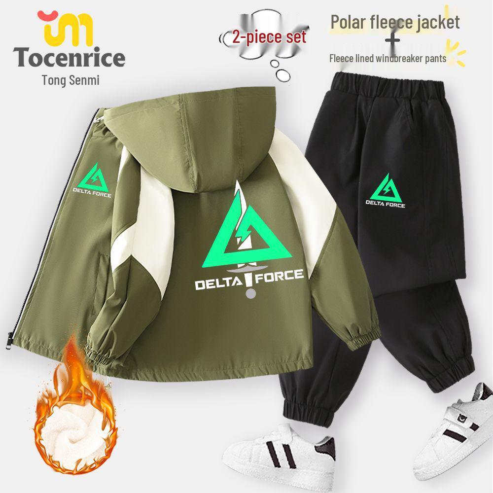 Вельветовий вітрівка для хлопчиків Delta Осінь/Зима 2025 - Дитяча куртка Середній/Великий розмір