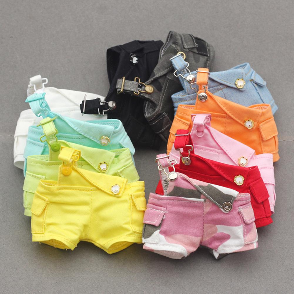 For 17cm Labubu Doll Clothes Fashion Clothes Overalls Doll Clothes Color Match Shorts Dolls Accessories Cute Decoration Little Clothes