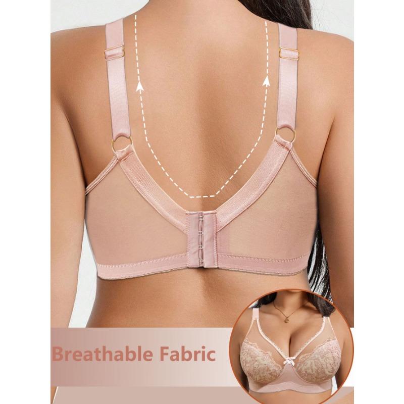 Women S Sexy Lace Embroidered Push Up Bra For Large Bust
