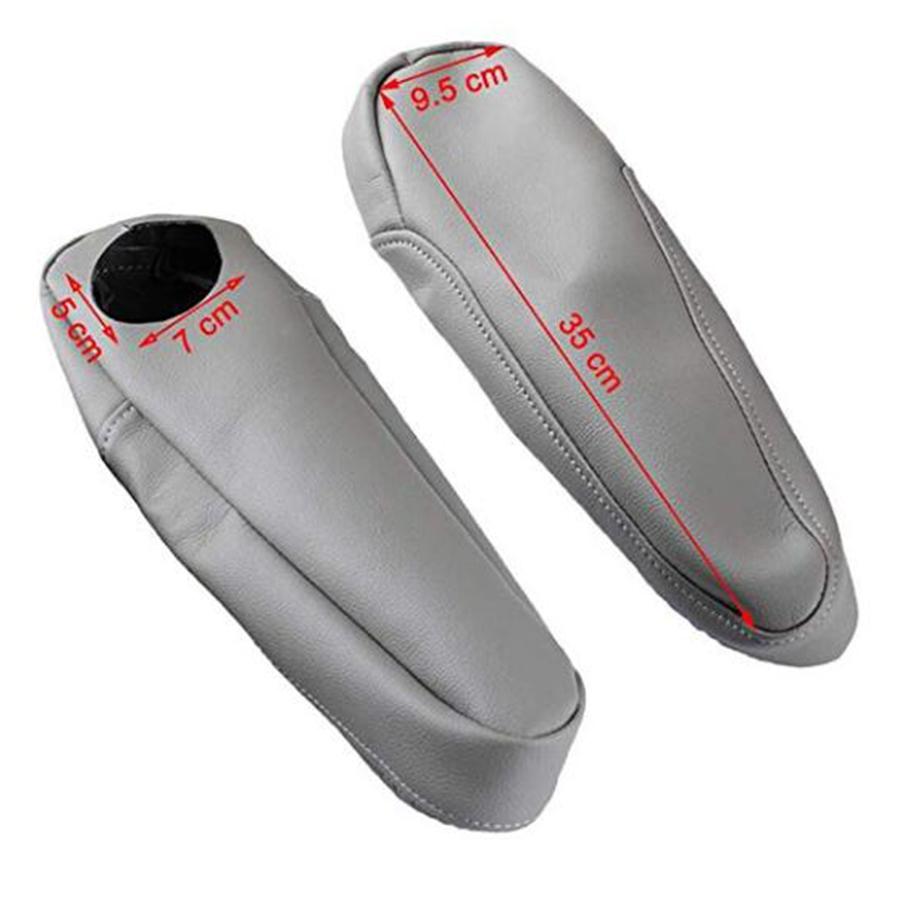 Levý a pravý šedý koženkový kryt loketní opěrky do auta pro Honda Odyssey 2005-2010