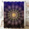 Beautiful And Intricate Pattern Shower Curtain Waterproof And Mildew Proof Bathroom Curtain Modern Home Decoration