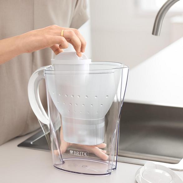 Brita marella xl white filter jug + 3 pure performance pro cartridges