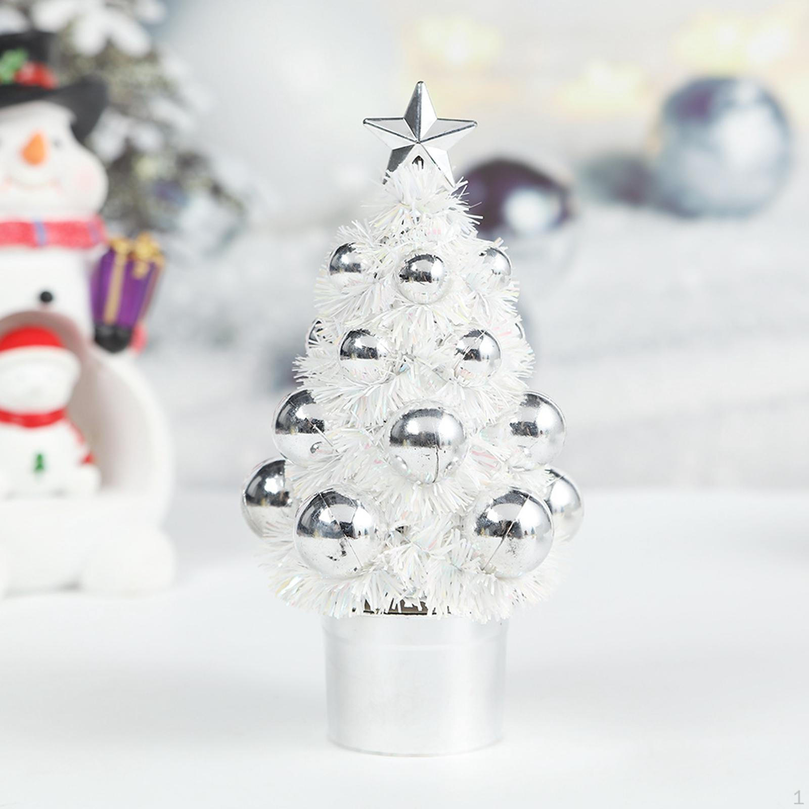 

Christmas Tree Statue Artwork Birthday Gift Decorative Figurine Ornament for Cabinet Office Living белый