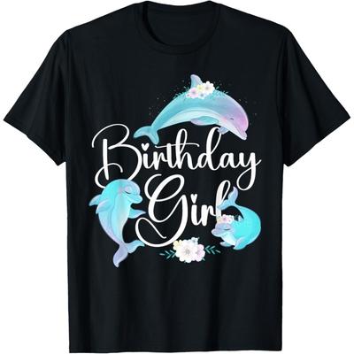 Dolphin Birthday Birthday Girl T-Shirt(1)