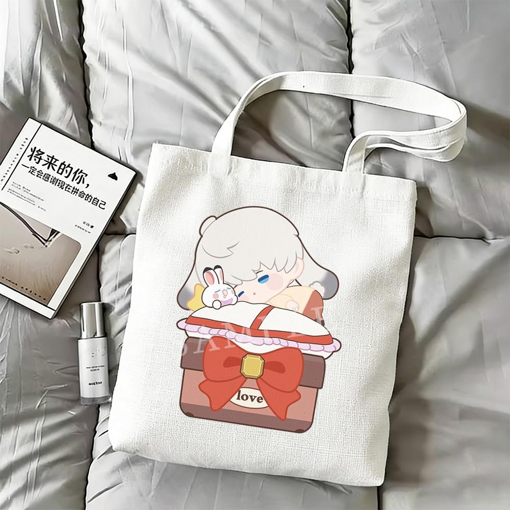 Love and Deepspace Xavier Lumiere Cats Rabbits 35x40CM Cartoon Canvas Bag Shen Xinghui Anime Cosplay Daily Shoulder Daily Bag