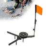 2pcs Fishing Tackle Marker Flags Fishing Equipment Gear Tip Ups Strikes Indicators Fishing Rod Tip Up with Poles Flags