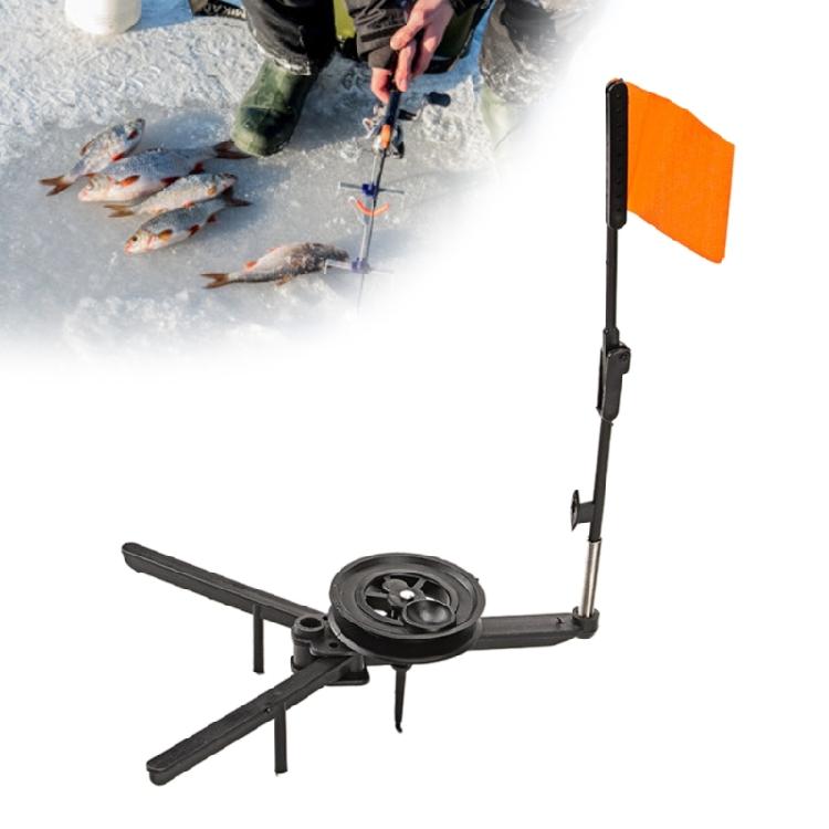 2pcs Fishing Tackle Marker Flags Fishing Equipment Gear Tip Ups Strikes Indicators Fishing Rod Tip Up with Poles Flags
