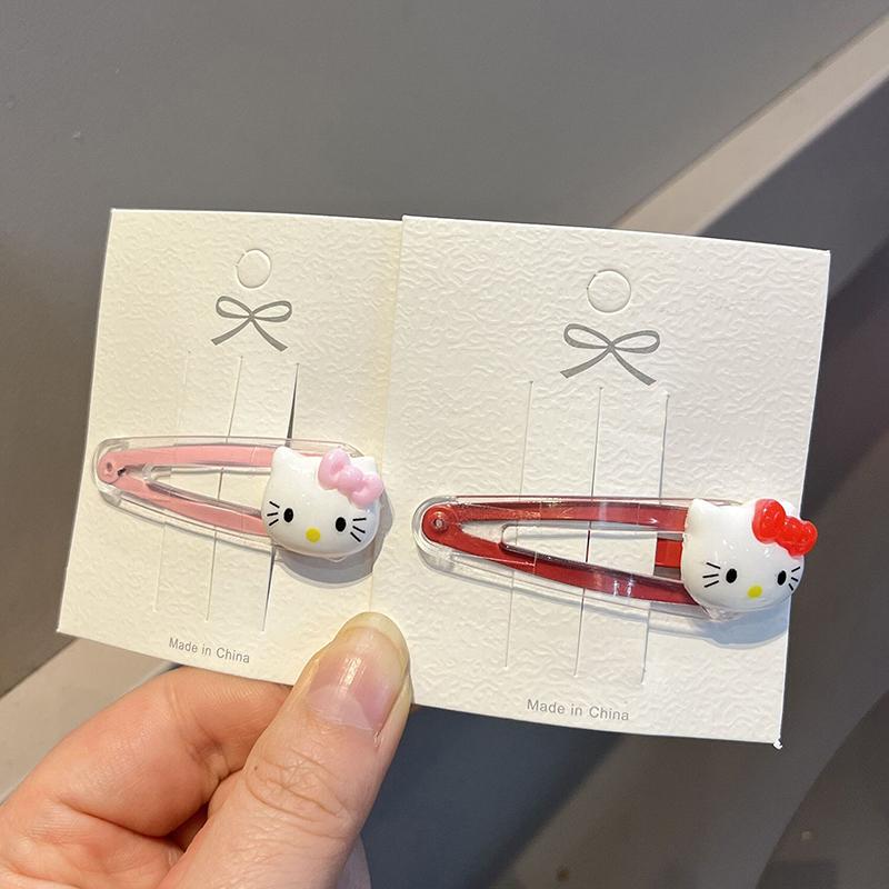1 Pcs Red Pink Y2K Cartoon Cat Paw Hair Clip Headwear Travel Hairpins Headdress Hairclip