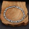 2026 Herren- und Damen-Türkischer Stil Steinbesetzt Tang-Grasmuster Blauer Diamant Armband Retro Literarisch und Kunst Fan Alt Personalisierter Schmuck