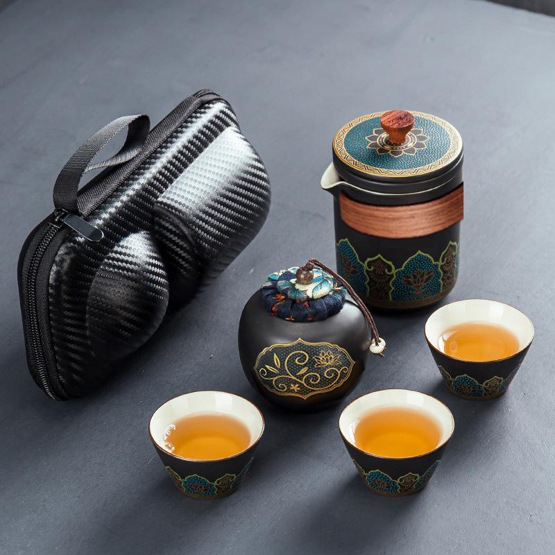 Creative Travel Tea Set Retro Express Cup Outdoor Portable Office Gift Gift