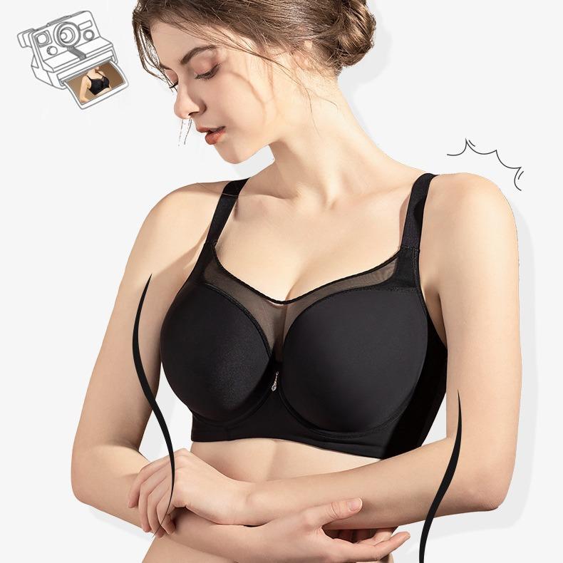 

Large size seamless underwear women s tube top type thin, large breasts show small, gather up and collect sub-breasts, bra G cup. 75B