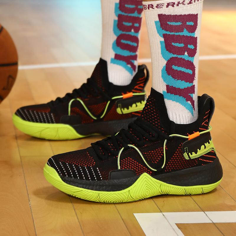 35-46 Teen Adult Large Shock Absorbent Anti Slip Wear Resistant Breathable Outdoor Basketball Shoes Casual Sports Shoes